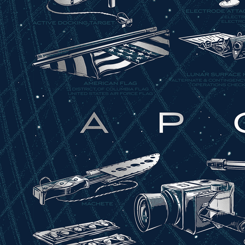Illustration for article titled The Detail in This Apollo 11 Poster Is Almost as Amazing as the Trip Itself